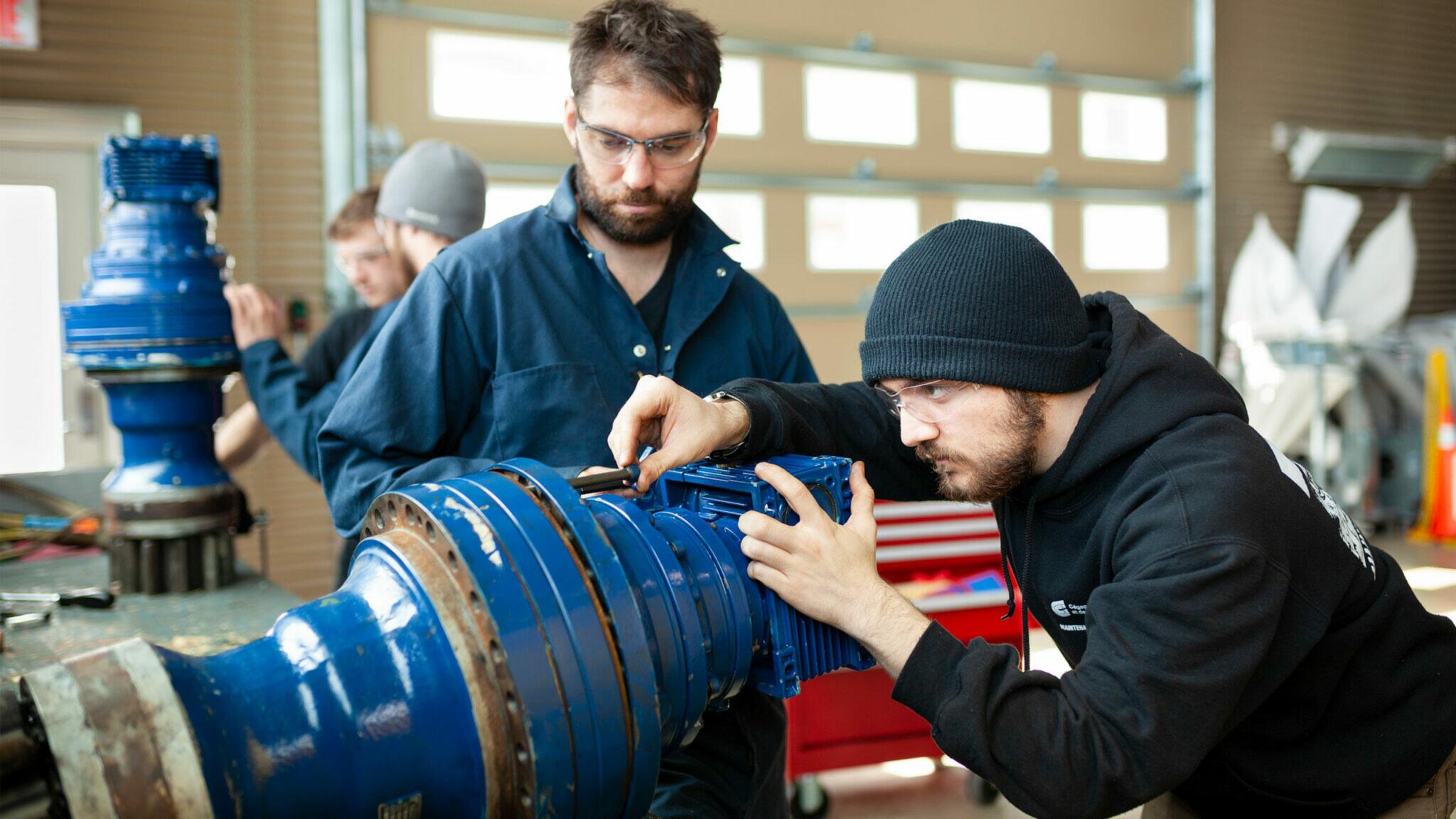 Inspection et réparation de la boîte d’engrenage