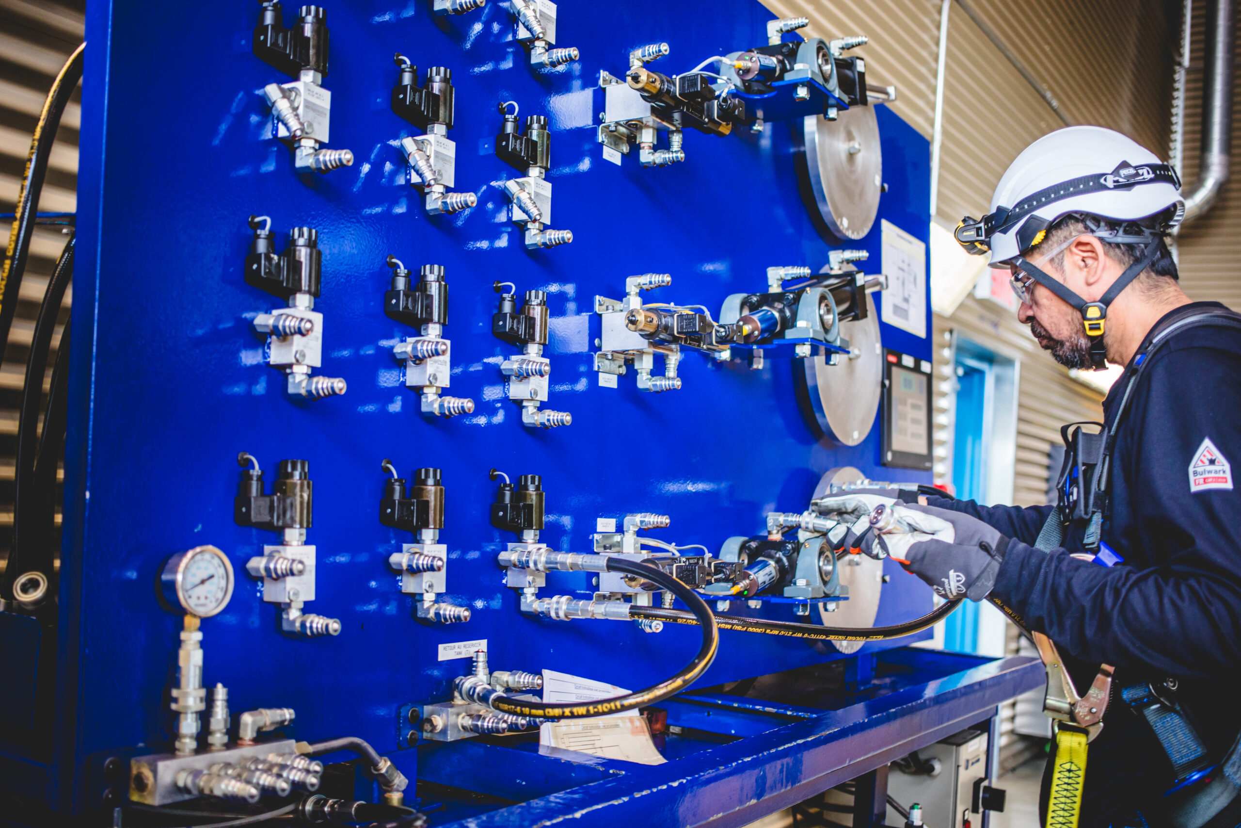 Installation de pompes hydrauliques